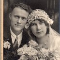 (C)   Louis Bernard Ritten and Anna Marie (Roers) Ritten:  Wedding Photo 10-1929